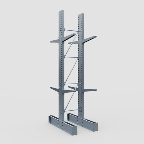 Cantilever Rack - Double Sided - Heavy Duty - Hot Dip Galvanized - Full Bay - Height 4572mm