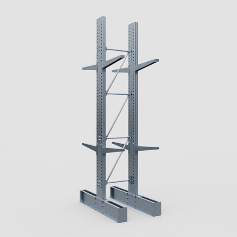 Cantilever Rack - Double Sided - Ultra Heavy Duty - Hot Dip Galvanized - Full Bay - Height 4877mm