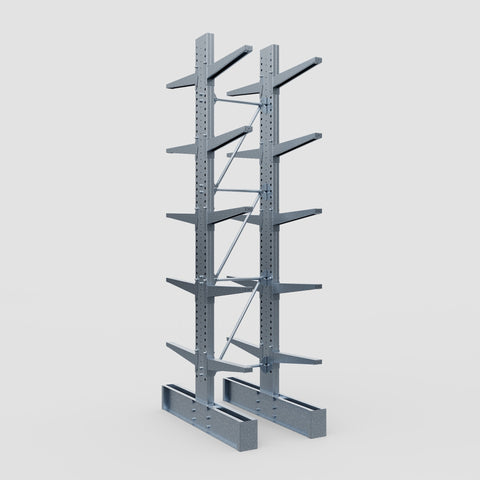 Cantilever Rack - Double Sided - Heavy Duty - Hot Dip Galvanized - Full Bay - Height 4572mm