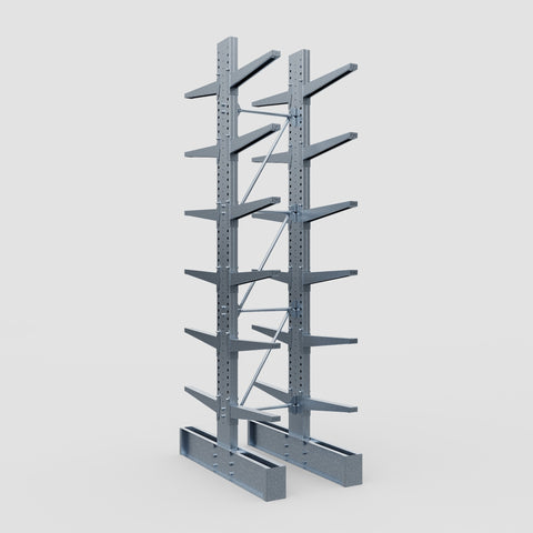 Cantilever Rack - Double Sided - Heavy Duty - Hot Dip Galvanized - Full Bay - Height 4572mm