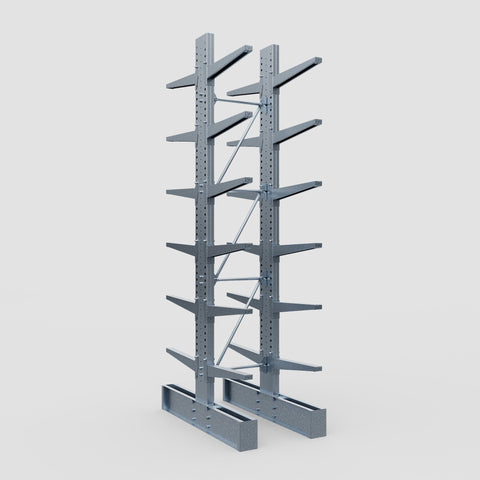Cantilever Rack - Double Sided - Super Heavy Duty - Hot Dip Galvanized - Full Bay - Height 4877mm