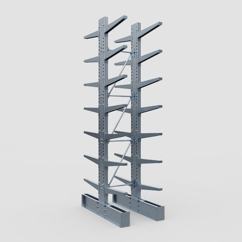 Cantilever Rack - Double Sided - Heavy Duty - Hot Dip Galvanized - Full Bay - Height 4572mm