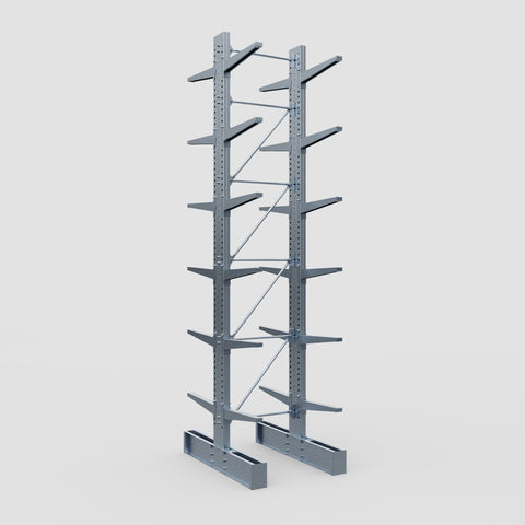 Cantilever Rack - Double Sided - Heavy Duty - Hot Dip Galvanized - Full Bay - Height 5791mm