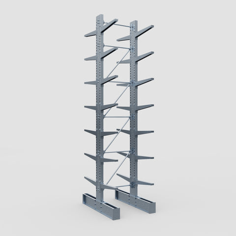 Cantilever Rack - Double Sided - Heavy Duty - Hot Dip Galvanized - Full Bay - Height 5791mm