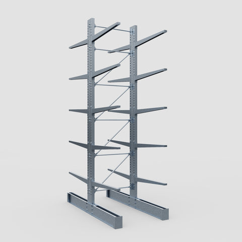 Cantilever Rack - Double Sided - Heavy Duty - Hot Dip Galvanized - Full Bay - Height 5791mm