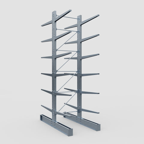 Cantilever Rack - Double Sided - Heavy Duty - Hot Dip Galvanized - Full Bay - Height 5791mm