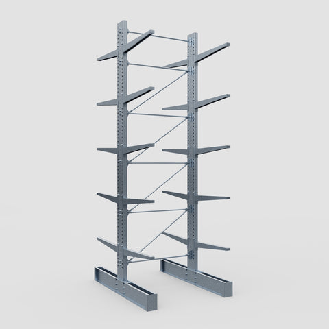 Cantilever Rack - Double Sided - Heavy Duty - Hot Dip Galvanized - Full Bay - Height 5791mm