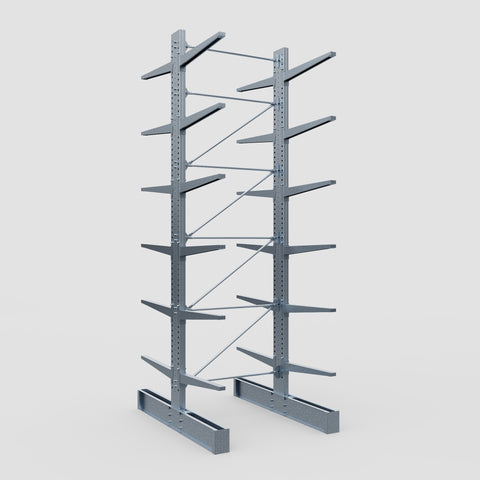 Cantilever Rack - Double Sided - Heavy Duty - Hot Dip Galvanized - Full Bay - Height 5791mm