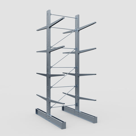 Cantilever Rack - Double Sided - Heavy Duty - Hot Dip Galvanized - Full Bay - Height 5791mm