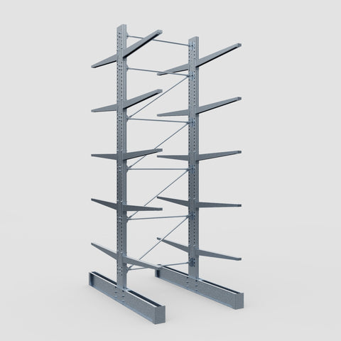 Cantilever Rack - Double Sided - Heavy Duty - Hot Dip Galvanized - Full Bay - Height 5791mm