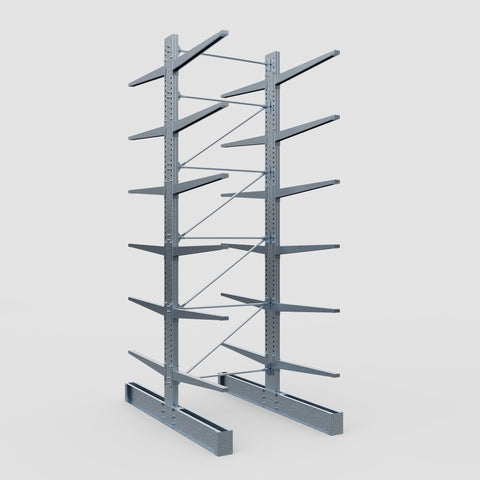 Cantilever Rack - Double Sided - Heavy Duty - Hot Dip Galvanized - Full Bay - Height 5791mm