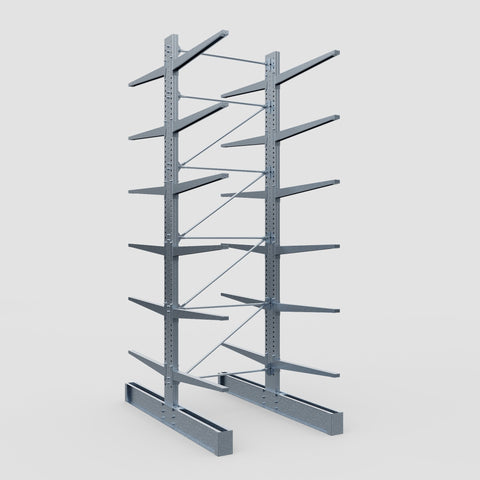 Cantilever Rack - Double Sided - Ultra Heavy Duty - Hot Dip Galvanized - Full Bay - Height 5791mm