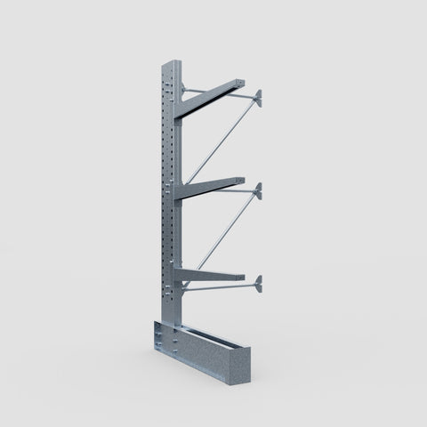 Cantilever Rack - Single Sided - Heavy Duty - Hot Dip Galvanized - Add-On Bay - Height 3048mm