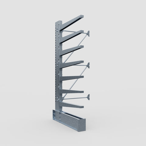 Cantilever Rack - Single Sided - Heavy Duty - Hot Dip Galvanized - Add-On Bay - Height 3048mm