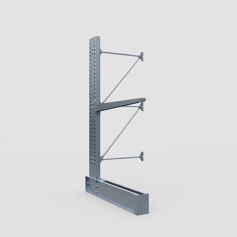 Cantilever Rack - Single Sided - Heavy Duty - Hot Dip Galvanized - Add-On Bay - Height 3048mm