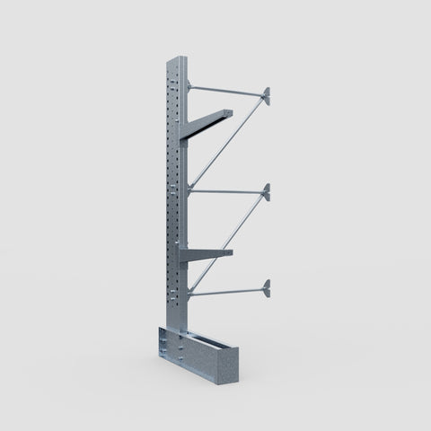 Cantilever Rack - Single Sided - Heavy Duty - Hot Dip Galvanized - Add-On Bay - Height 3048mm