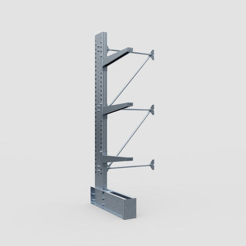 Cantilever Rack - Single Sided - Heavy Duty - Hot Dip Galvanized - Add-On Bay - Height 3048mm