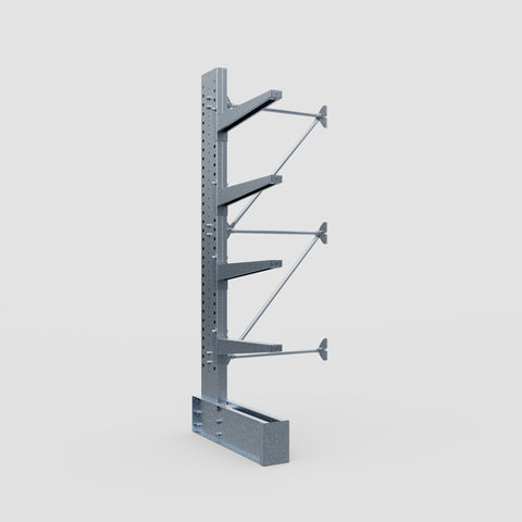 Cantilever Rack - Single Sided - Heavy Duty - Hot Dip Galvanized - Add-On Bay - Height 3048mm