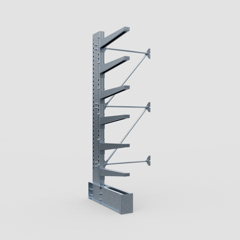 Cantilever Rack - Single Sided - Heavy Duty - Hot Dip Galvanized - Add-On Bay - Height 3048mm