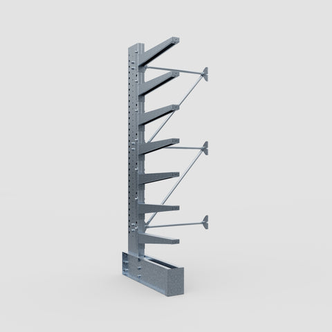 Cantilever Rack - Single Sided - Heavy Duty - Hot Dip Galvanized - Add-On Bay - Height 3048mm