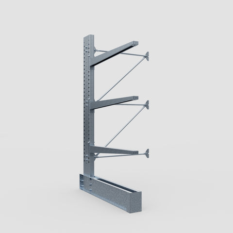 Cantilever Rack - Single Sided - Heavy Duty - Hot Dip Galvanized - Add-On Bay - Height 3048mm