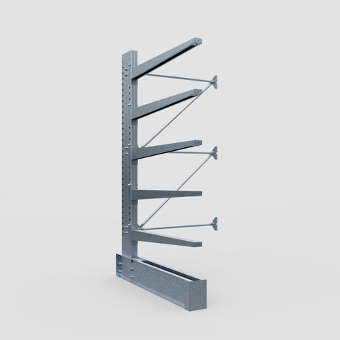 Cantilever Rack - Single Sided - Heavy Duty - Hot Dip Galvanized - Add-On Bay - Height 3048mm