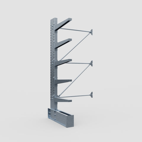 Cantilever Rack - Single Sided - Heavy Duty - Hot Dip Galvanized - Add-On Bay - Height 3048mm