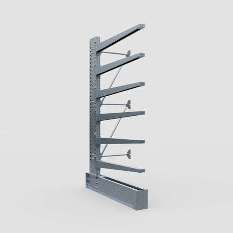 Cantilever Rack - Single Sided - Heavy Duty - Hot Dip Galvanized - Add-On Bay - Height 3048mm