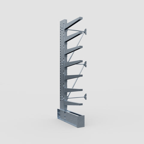 Cantilever Rack - Single Sided - Heavy Duty - Hot Dip Galvanized - Add-On Bay - Height 3048mm