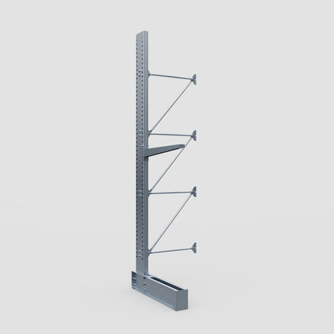 Cantilever Rack - Single Sided - Heavy Duty - Hot Dip Galvanized - Add-On Bay - Height 4572mm