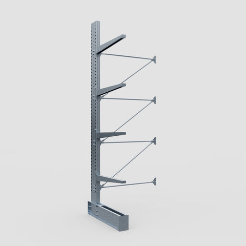 Cantilever Rack - Single Sided - Heavy Duty - Hot Dip Galvanized - Add-On Bay - Height 4572mm