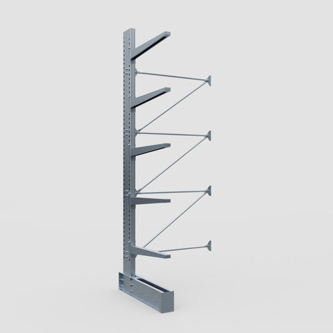 Cantilever Rack - Single Sided - Heavy Duty - Hot Dip Galvanized - Add-On Bay - Height 4572mm