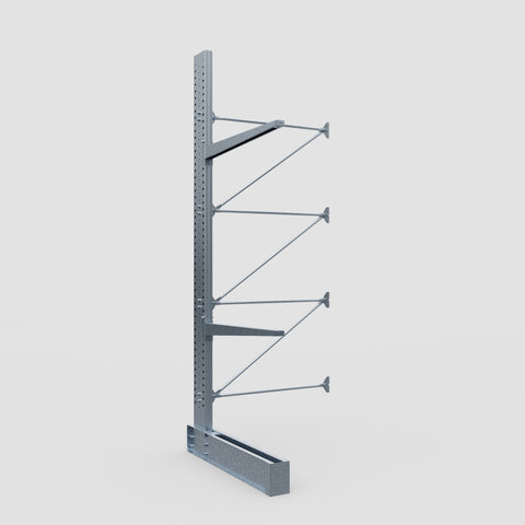 Cantilever Rack - Single Sided - Heavy Duty - Hot Dip Galvanized - Add-On Bay - Height 4572mm