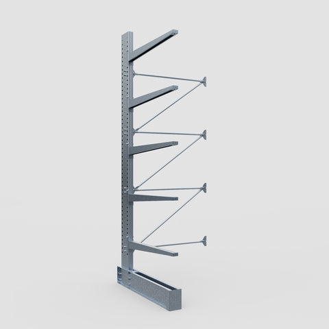 Cantilever Rack - Single Sided - Heavy Duty - Hot Dip Galvanized - Add-On Bay - Height 4572mm