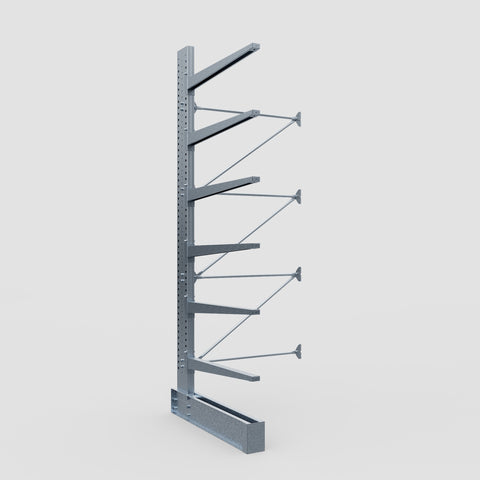 Cantilever Rack - Single Sided - Heavy Duty - Hot Dip Galvanized - Add-On Bay - Height 4572mm