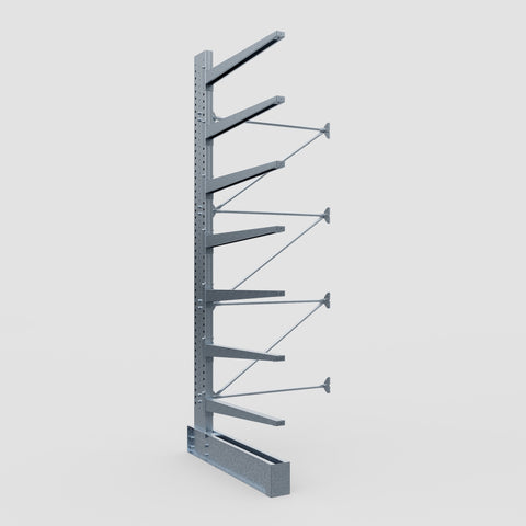 Cantilever Rack - Single Sided - Heavy Duty - Hot Dip Galvanized - Add-On Bay - Height 4572mm