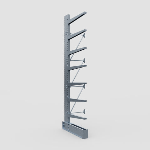 Cantilever Rack - Single Sided - Heavy Duty - Hot Dip Galvanized - Add-On Bay - Height 4572mm