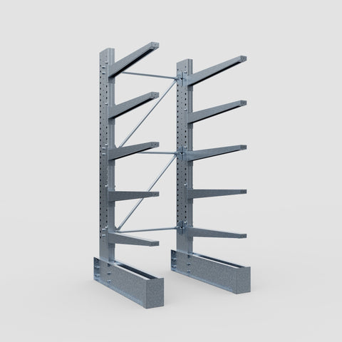 Cantilever Rack - Single Sided - Super Heavy Duty - Hot Dip Galvanized - Full Bay - Height 4267mm