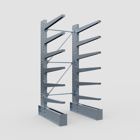 Cantilever Rack - Single Sided - Heavy Duty - Hot Dip Galvanized - Full Bay - Height 3048mm