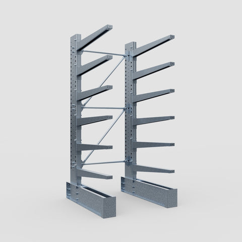 Cantilever Rack - Single Sided - Ultra Heavy Duty - Hot Dip Galvanized - Full Bay - Height 4267mm
