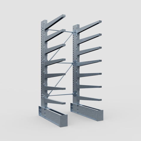 Cantilever Rack - Single Sided - Ultra Heavy Duty - Hot Dip Galvanized - Full Bay - Height 4267mm