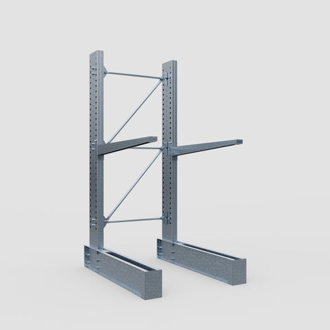 Cantilever Rack - Single Sided - Heavy Duty - Hot Dip Galvanized - Full Bay - Height 3048mm