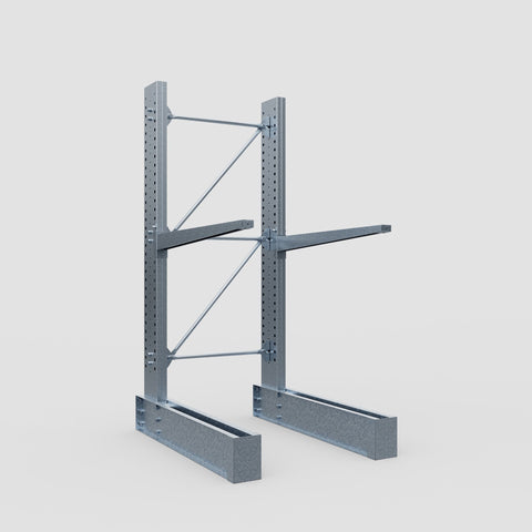 Cantilever Rack - Single Sided - Super Heavy Duty - Hot Dip Galvanized - Full Bay - Height 4267mm