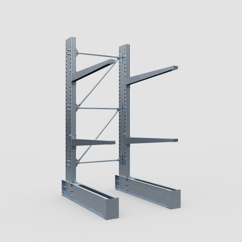 Cantilever Rack - Single Sided - Heavy Duty - Hot Dip Galvanized - Full Bay - Height 3048mm