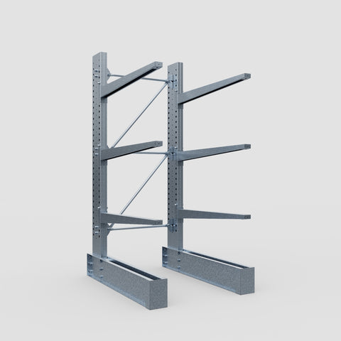 Cantilever Rack - Single Sided - Heavy Duty - Hot Dip Galvanized - Full Bay - Height 3048mm