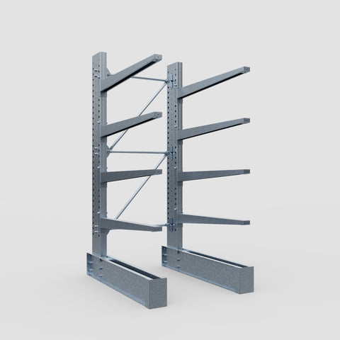 Cantilever Rack - Single Sided - Heavy Duty - Hot Dip Galvanized - Full Bay - Height 3048mm