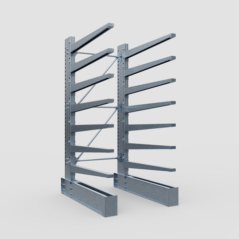 Cantilever Rack - Single Sided - Super Heavy Duty - Hot Dip Galvanized - Full Bay - Height 4267mm