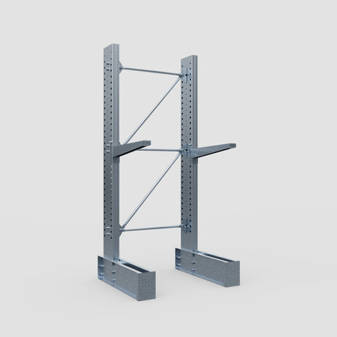 Cantilever Rack - Single Sided - Heavy Duty - Hot Dip Galvanized - Full Bay - Height 3048mm