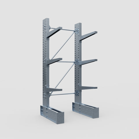 Cantilever Rack - Single Sided - Heavy Duty - Hot Dip Galvanized - Full Bay - Height 3048mm