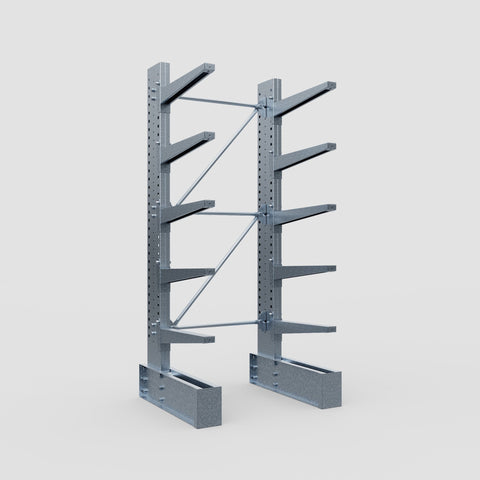 Cantilever Rack - Single Sided - Super Heavy Duty - Hot Dip Galvanized - Full Bay - Height 4267mm